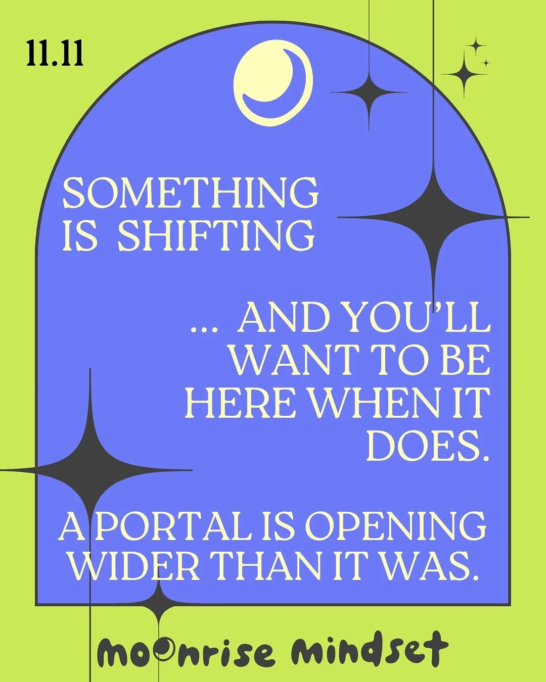 🗞️ The first ever MOONRISE MINDSET Newsletter is coming to the world wide 🕷️ web on 11.11 and there will be a special coaching offer inside 👀 limited spots available! 

💌 sign up now if you haven&rsquo;t already. ⚠️ don&rsquo;t say I didn&rsquo;t