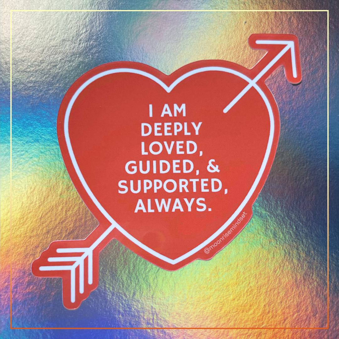 Guided + Supported Vinyl Sticker