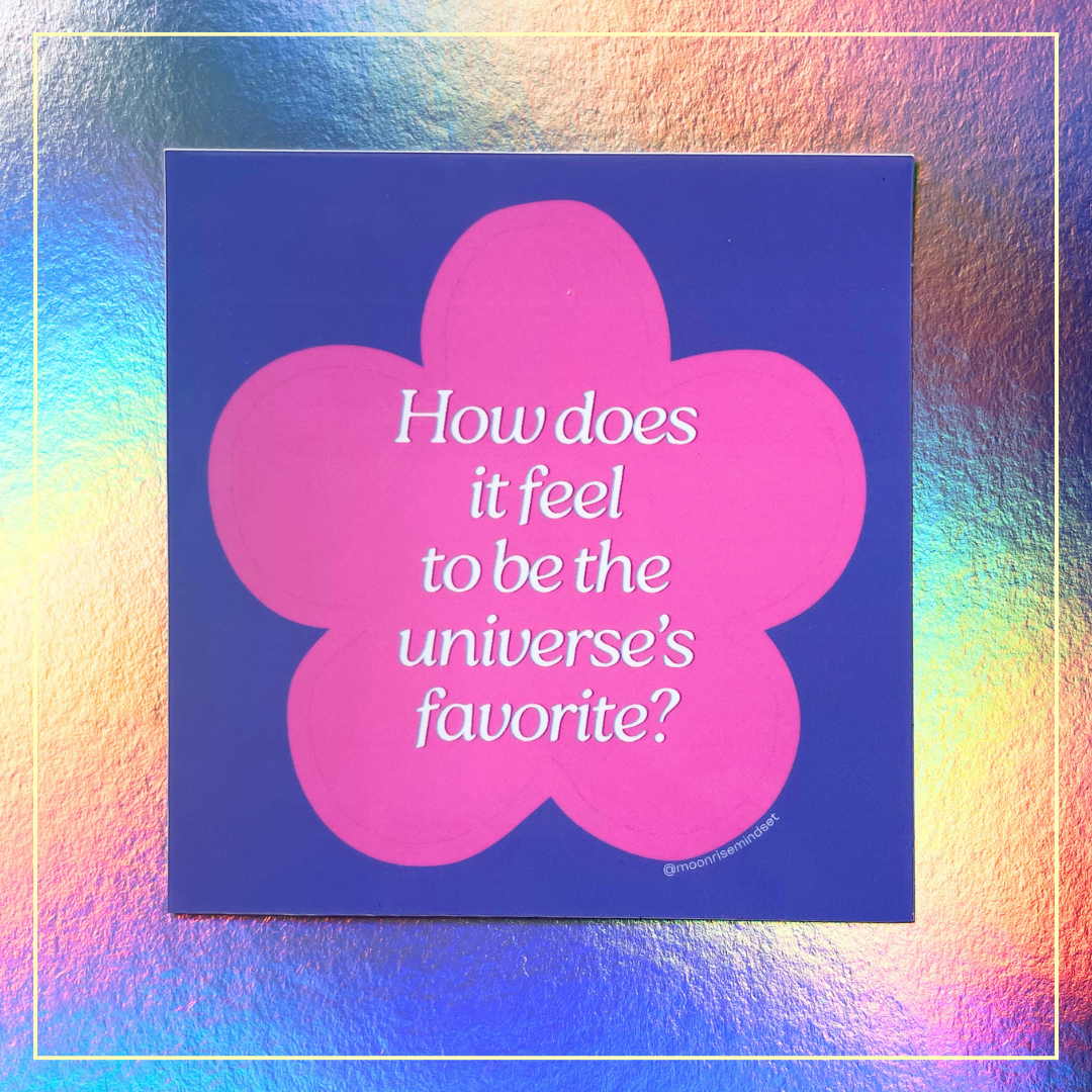 Universe's Fave Vinyl Sticker