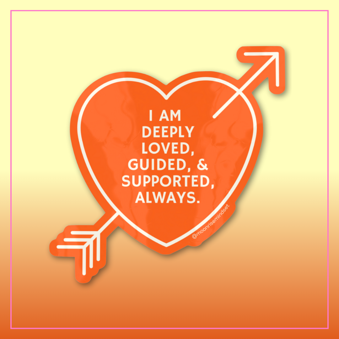 Guided + Supported Vinyl Sticker