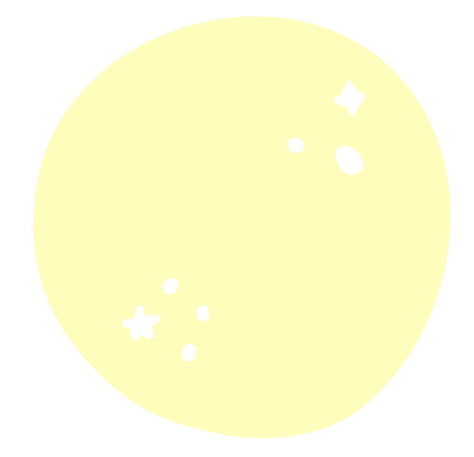 An illustration of the moon with various craters and markings in black, set against a black background.