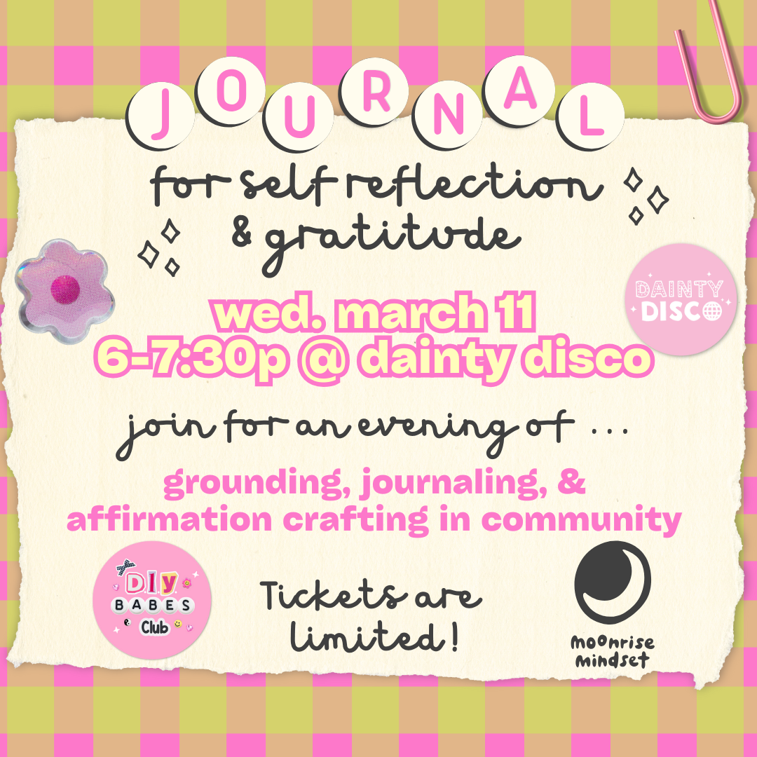 Journal Workshop with Dainty Disco 🪩