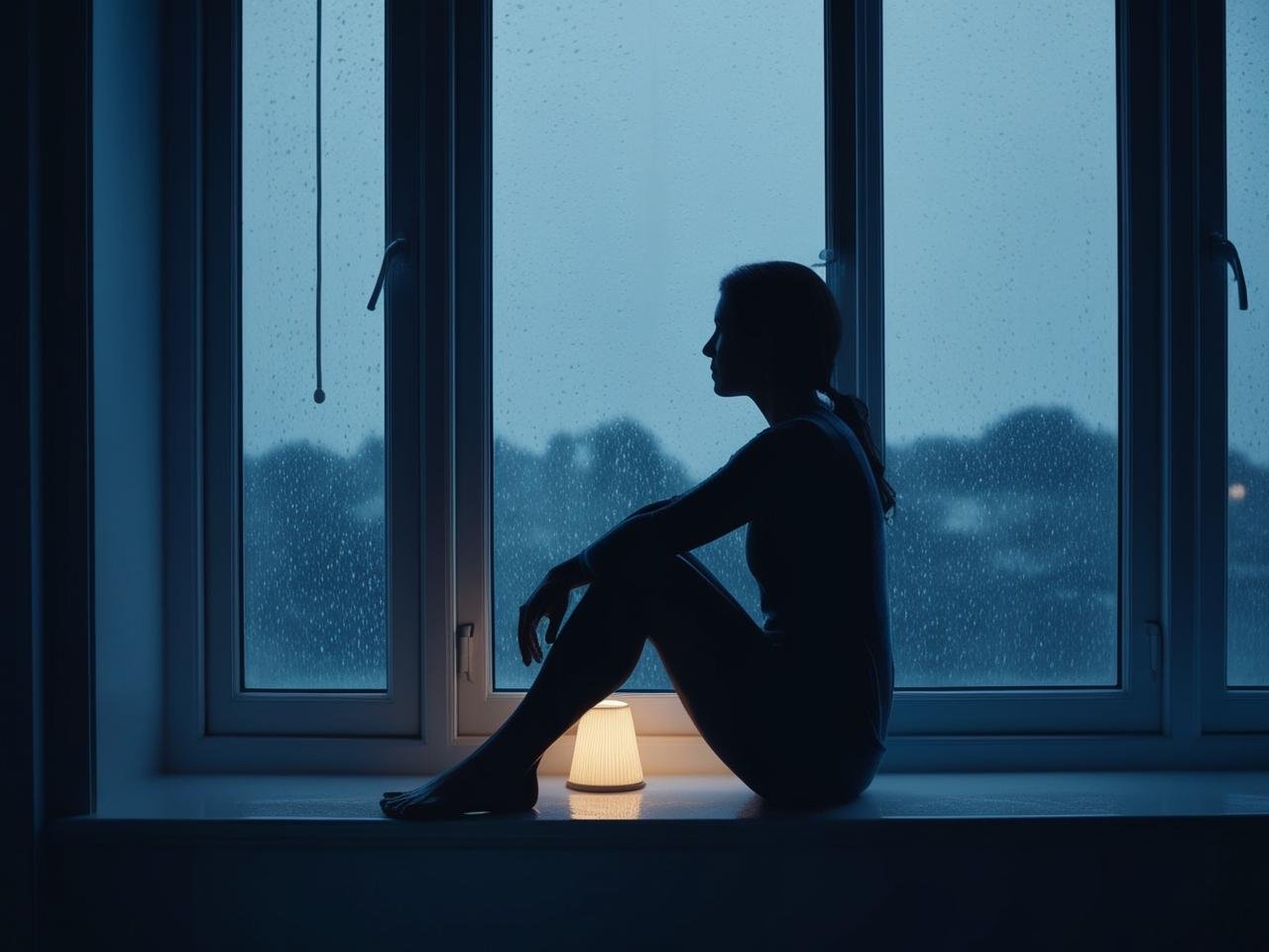 Rain Sounds and Midnight Reflections
