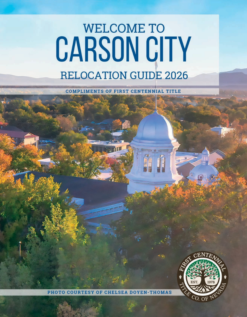 Cover Image Carson City 2026 Relocation Guide by First Centennial Title — link to download the PDF.