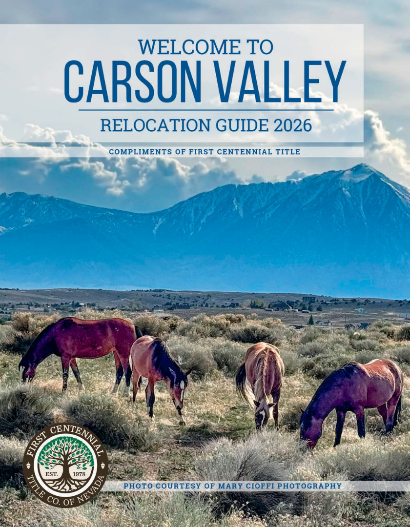Cover Image Carson Valley 2026 Relocation Guide by First Centennial Title — link to download the PDF.