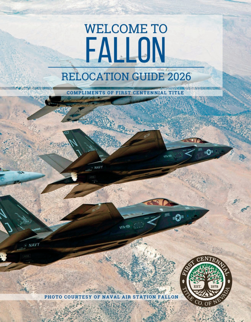Cover Image Fallon 2026 Relocation Guide by First Centennial Title — link to download the PDF.