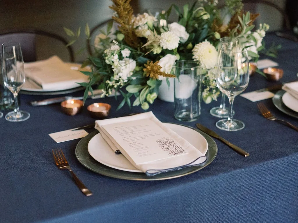 Elevated Montana Wedding rehearsal Tablescapes with Habitat Rental Collective