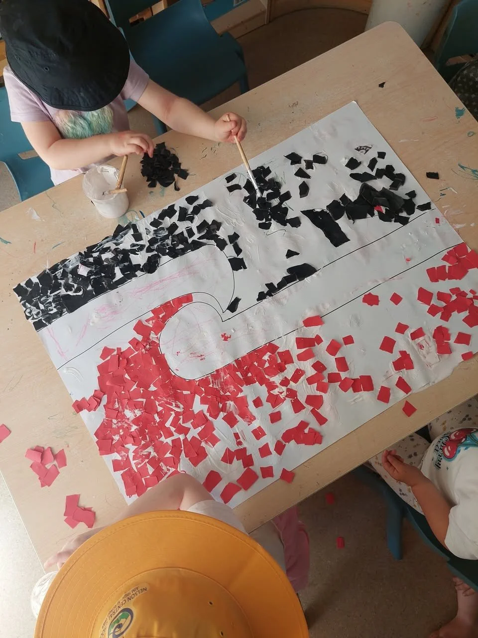 Tino Rangatiratanga flag with Matangi Āwhio Auckland Point Kindergarten