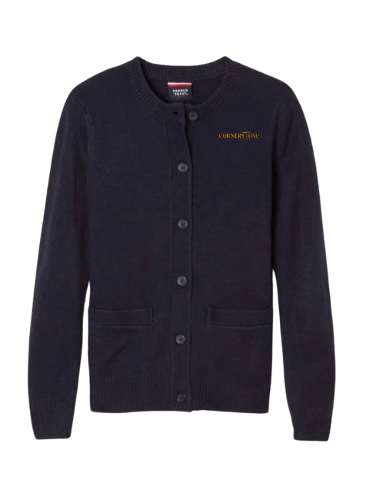Cornerstone Crewneck Sweater Cardigan