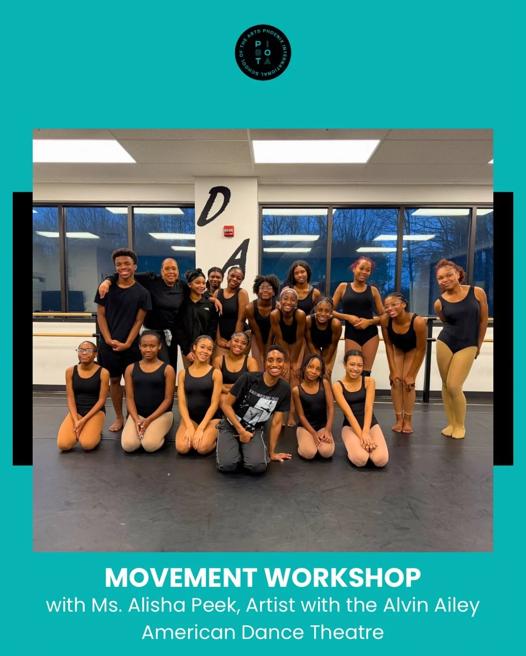 🩰The #PISOTA Dance Pathway explored new moves, new shapes, and new music and left feeling inspired and motivated. We send gratitude to Ms. Alisha Peek for being an example of grace, professionalism, and pride as a professional artist with the Alvin 