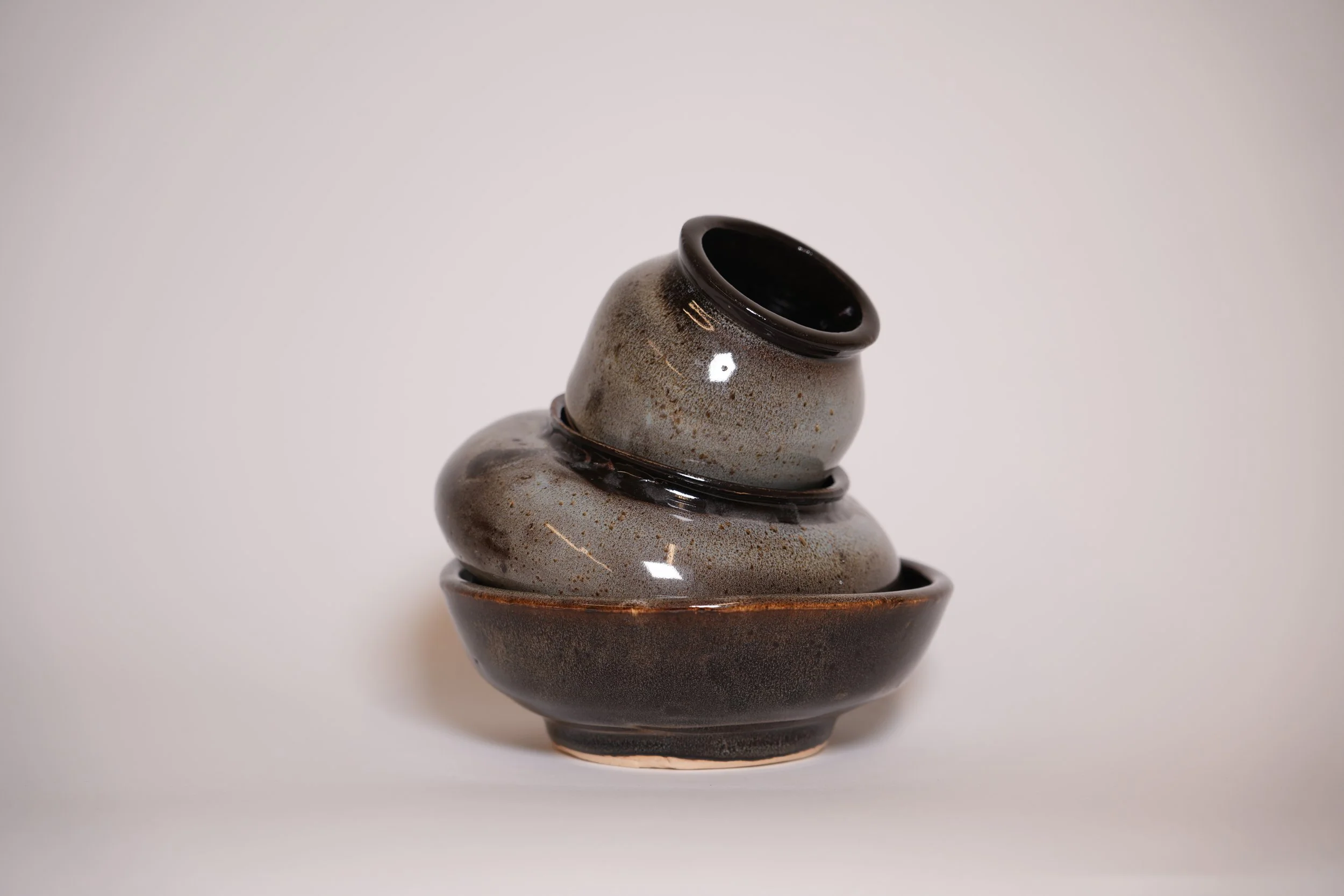 bowl, vase, and mini vase