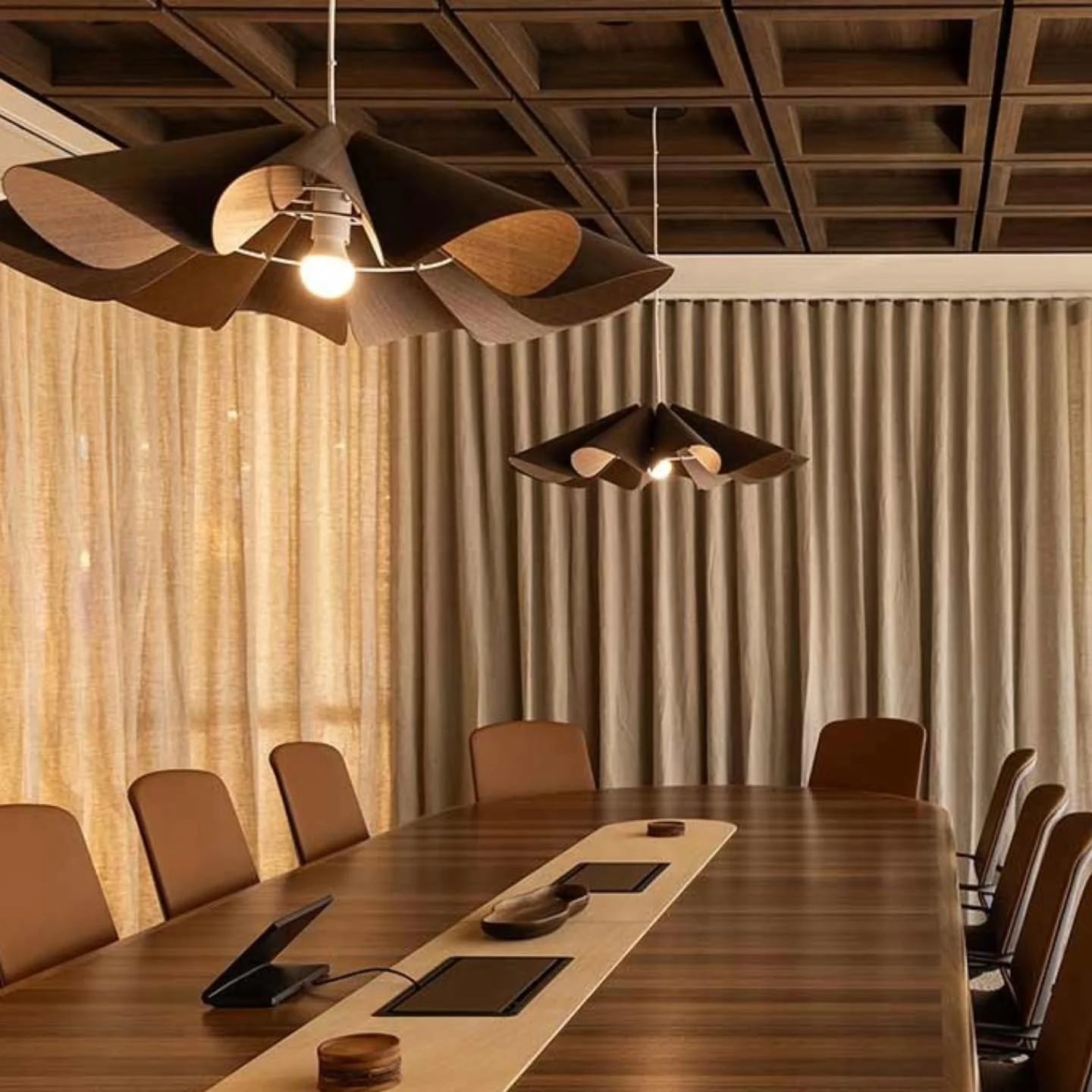 Instyle is famed for its ability to create instant classics like their COFFERED CEILING TILES. Working magic - delivering not only solid colour material but also print textures. Using 12mm material to create a product with an acoustic rating of doubl