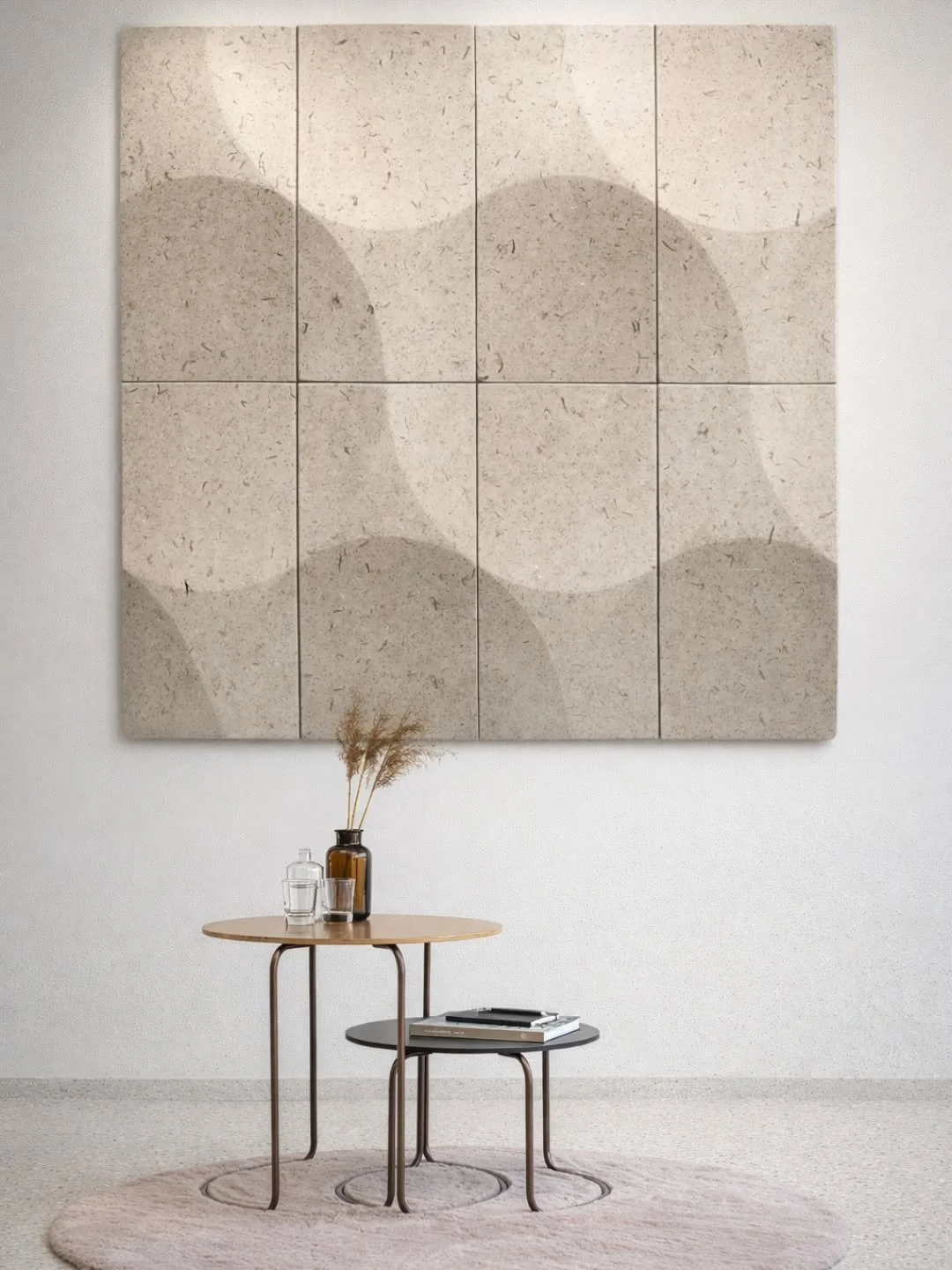Thanks @instyle_au for this image - using their Ecoustic BIO Tile.  Subtly enhanced - it still captures the raw essence of the BIO TILE's hemp &amp; flax composition.  100% sustainable &amp; biodegradable - it brings an NRC of 0.85 together with it's
