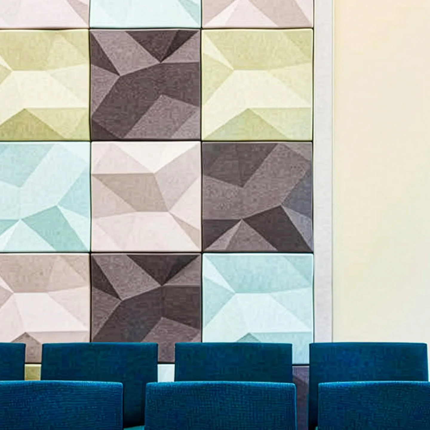 Acoustic tiles are one of - if not the most efficient ways of making a workspace acoustically comfortable. Why? Because they use so little material for an NRC rating of up to 0.9 (with infill). We're extremely grateful to work with @instyle_au for so