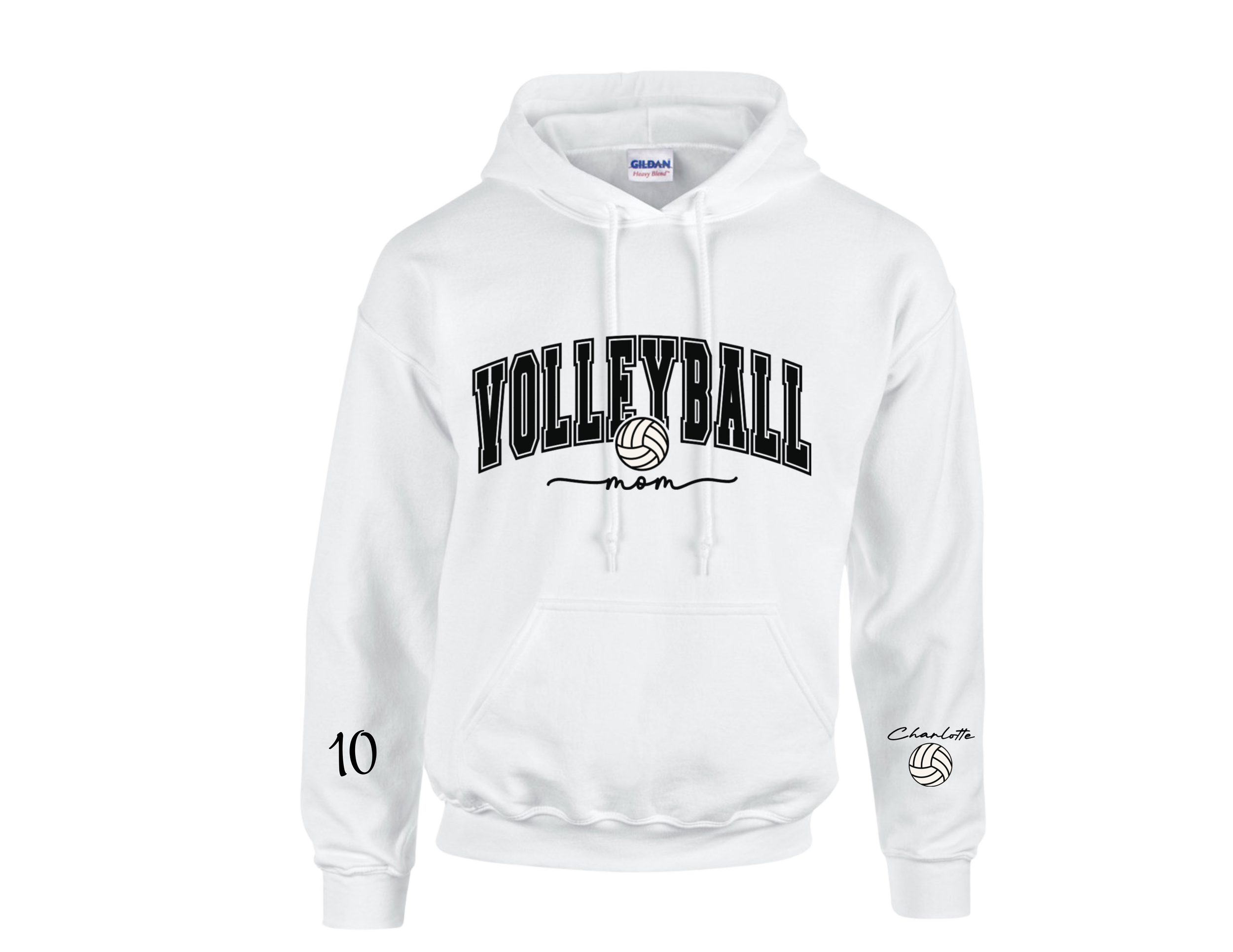 Volleyball mom hoodie white (2).png