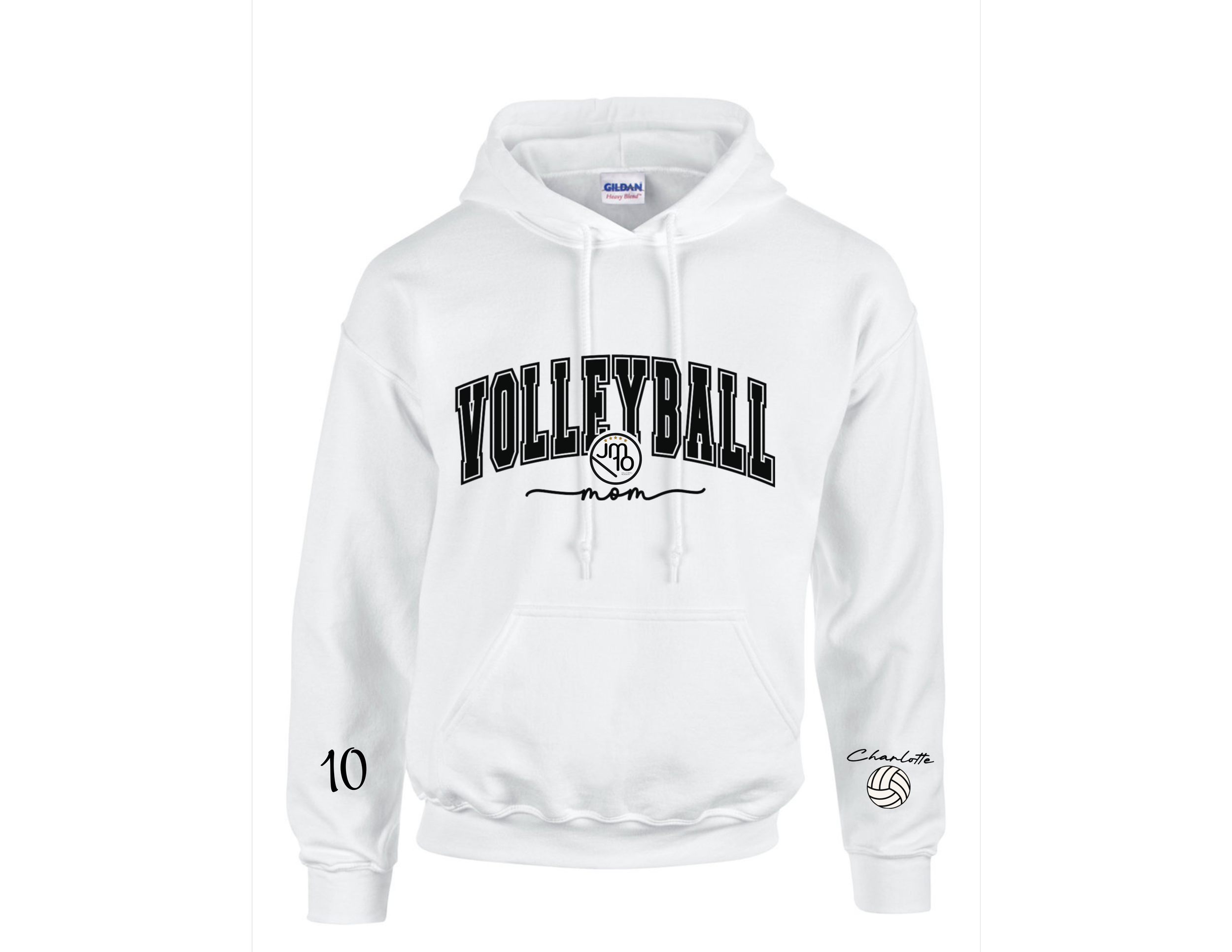 volleyball mom logo white hoodie.png