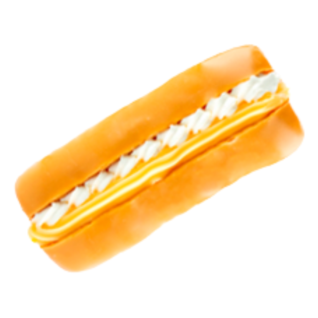 Caramel Iced Custard & Cream Éclair