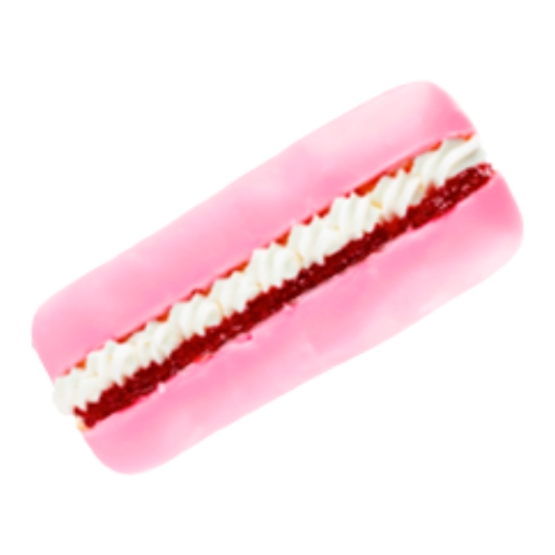 Strawberry Iced Jam & Cream Éclair