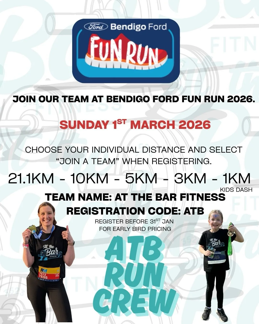 All systems are a GO 🏃&zwj;♀️ 

The At The Bar Fitness Running Crew is gearing up for a big year ahead.
If you&rsquo;re keen for adventures, ready to challenge yourself, or have running goals you want to tick off in 2026, come run with us.
Check out