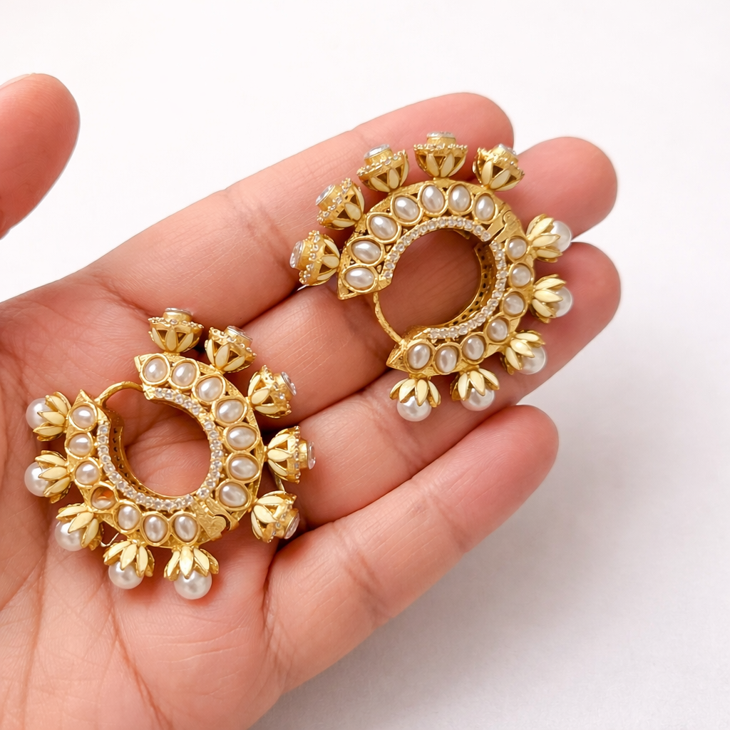 Kundan Hoops Pearl Neutral Background Flat Hand.png