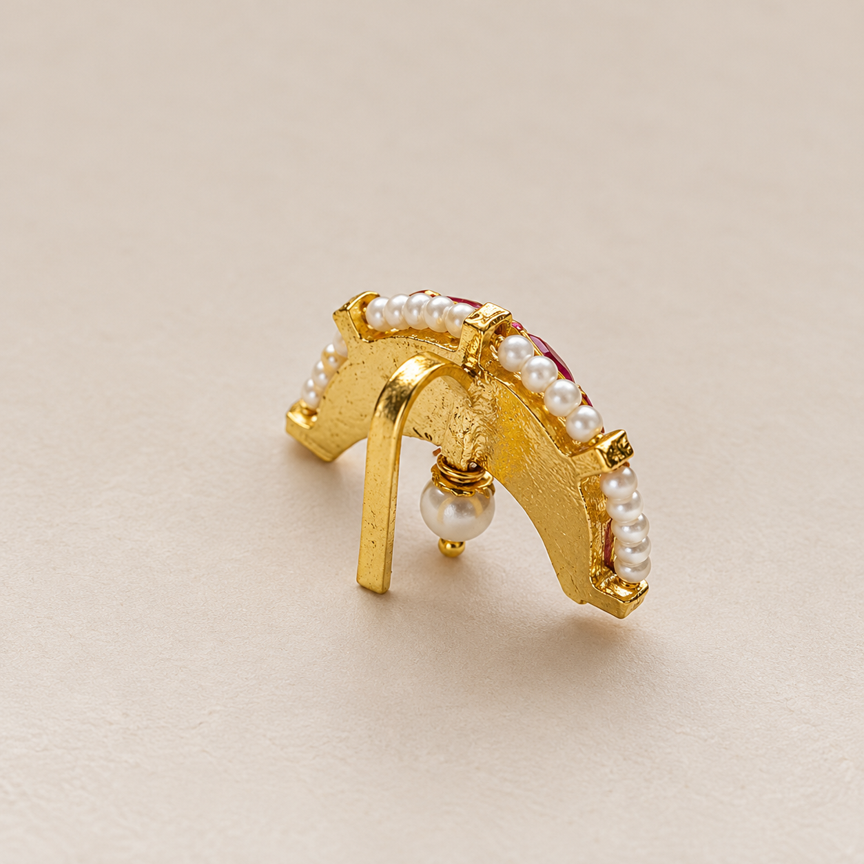 Gold Pearl-Trimmed Arch Earring.png