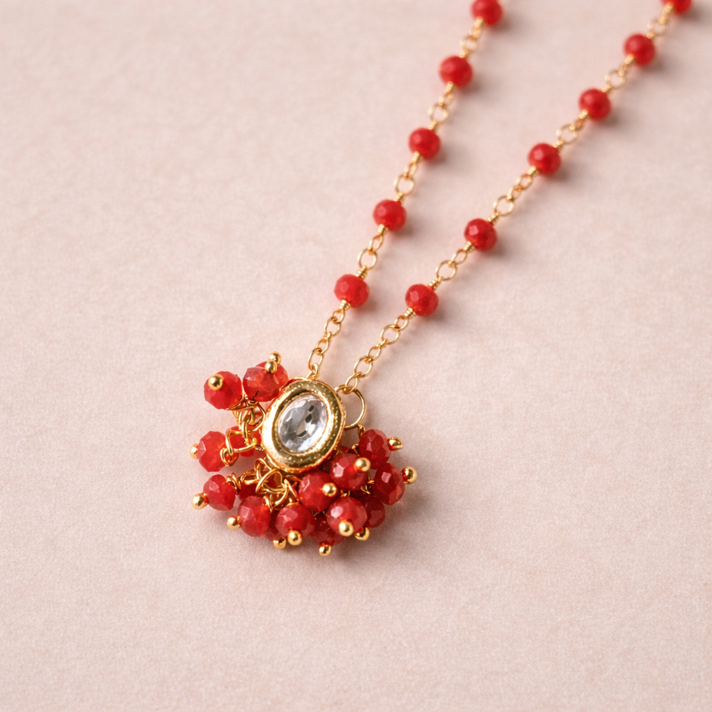 Simple Kundan Beaded Red Necklace Only.png