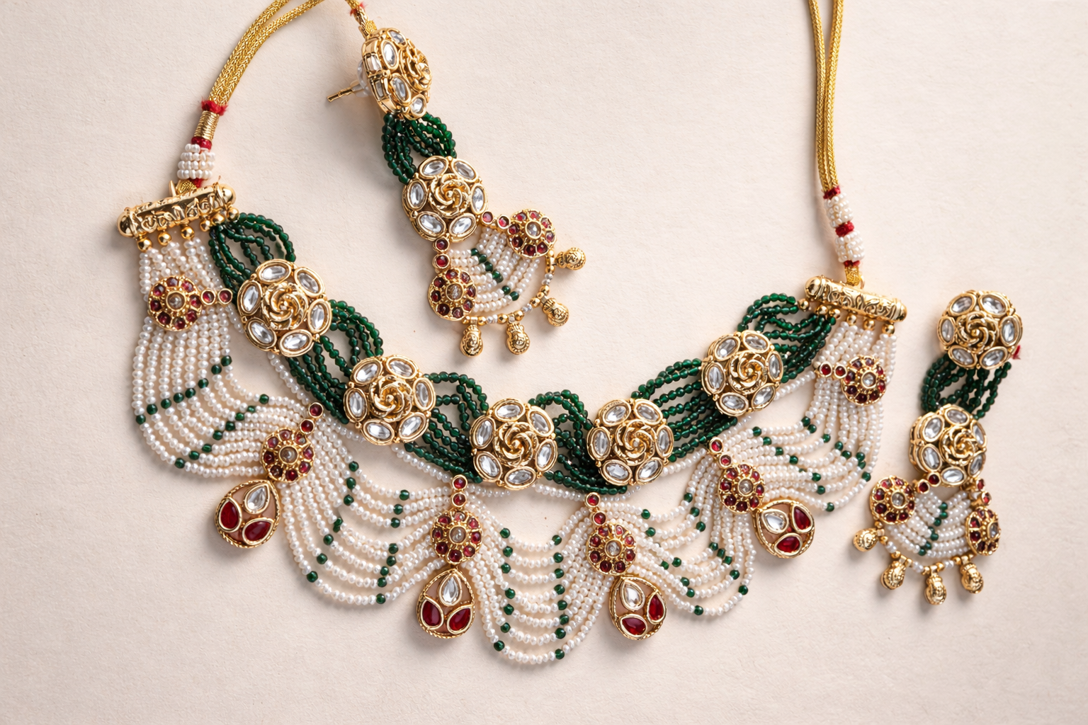 Two-tiered Classic Necklace Set