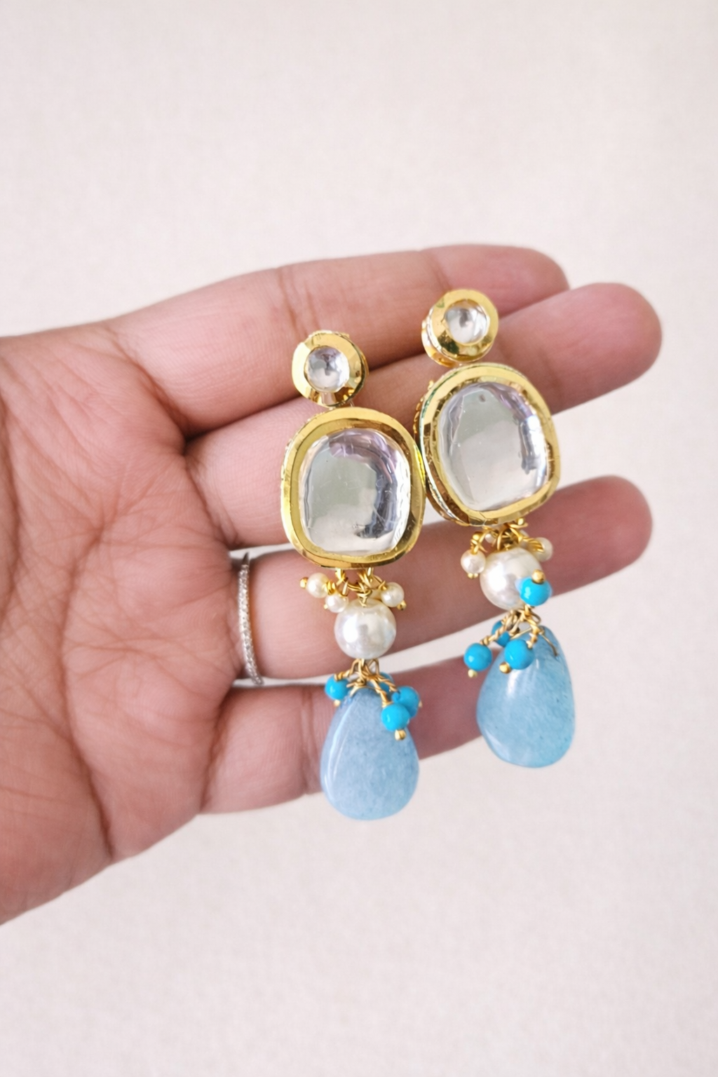 Multi-stone Kundan Necklace Set Earrings Only.png