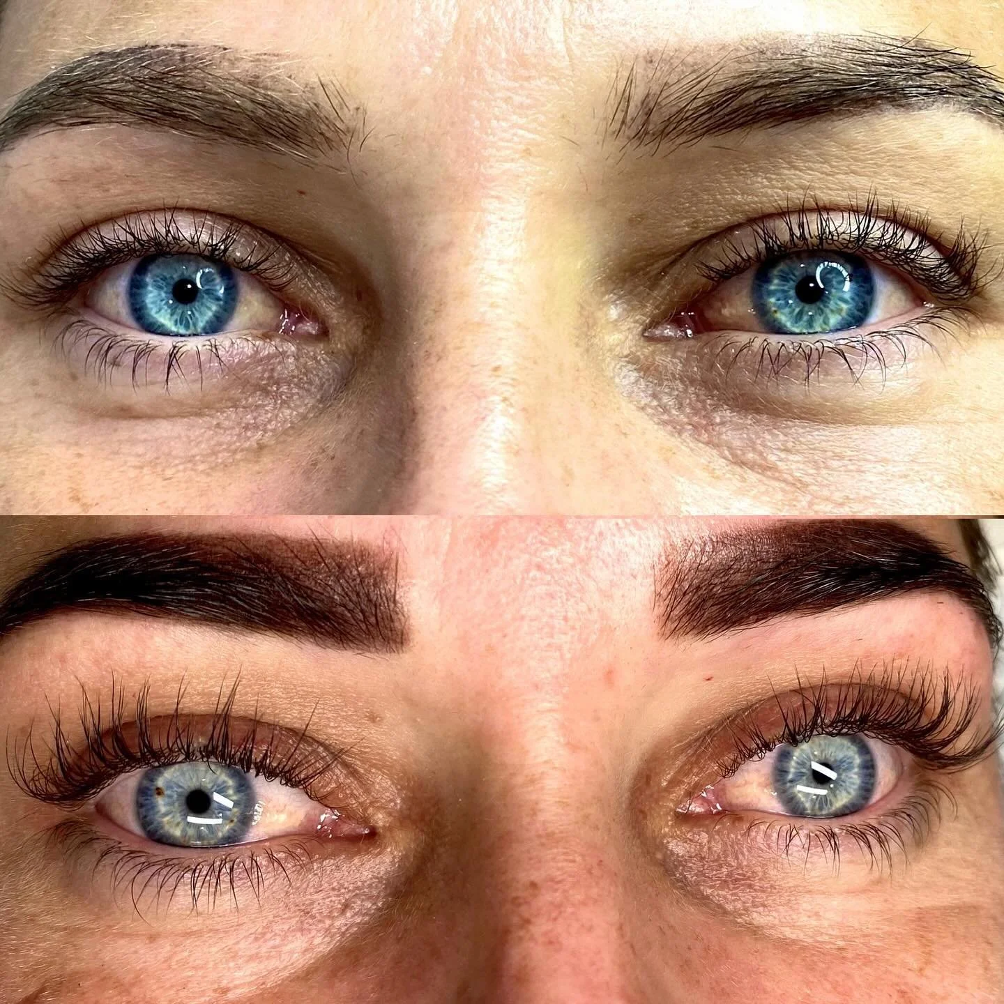 BEFORE AND AFTER USING HI LASH SERUM, can be used for brows also. Grab one in store or message for FREE postage !!