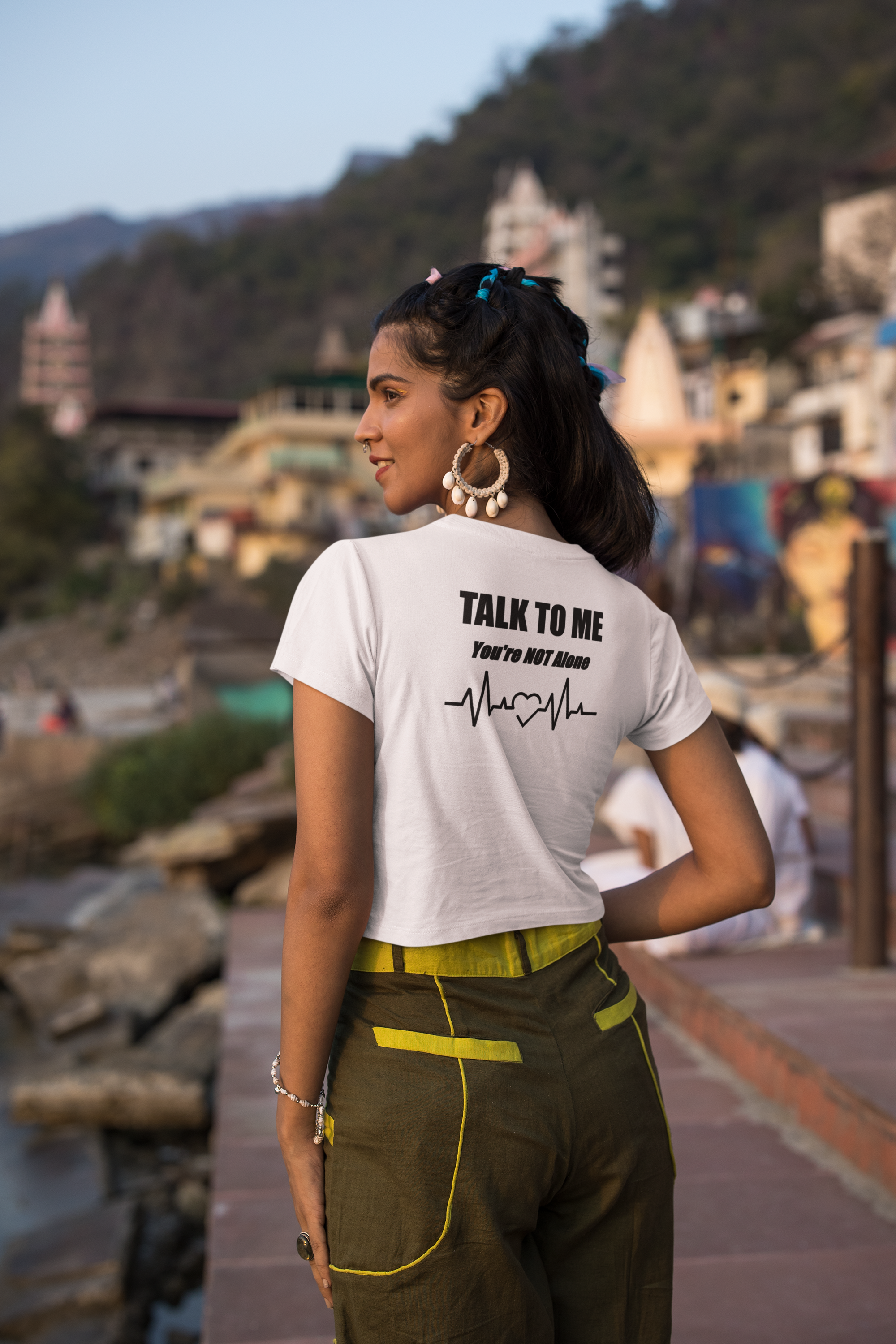 Talk To Me - Crop Tee