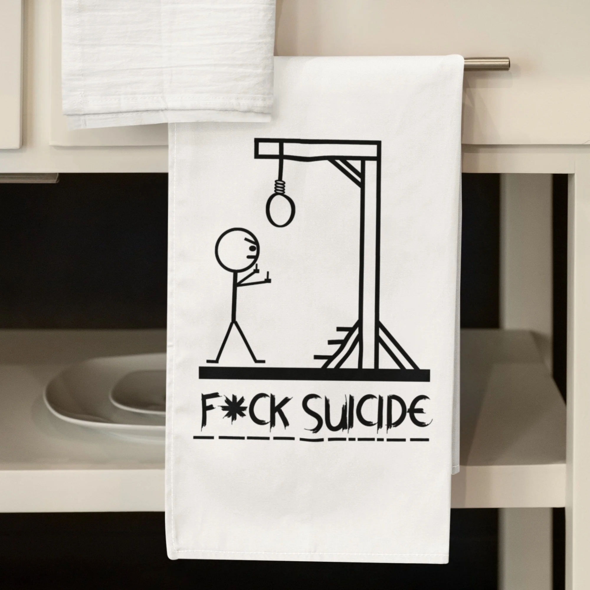 F*ck Suicide - Tea Towel