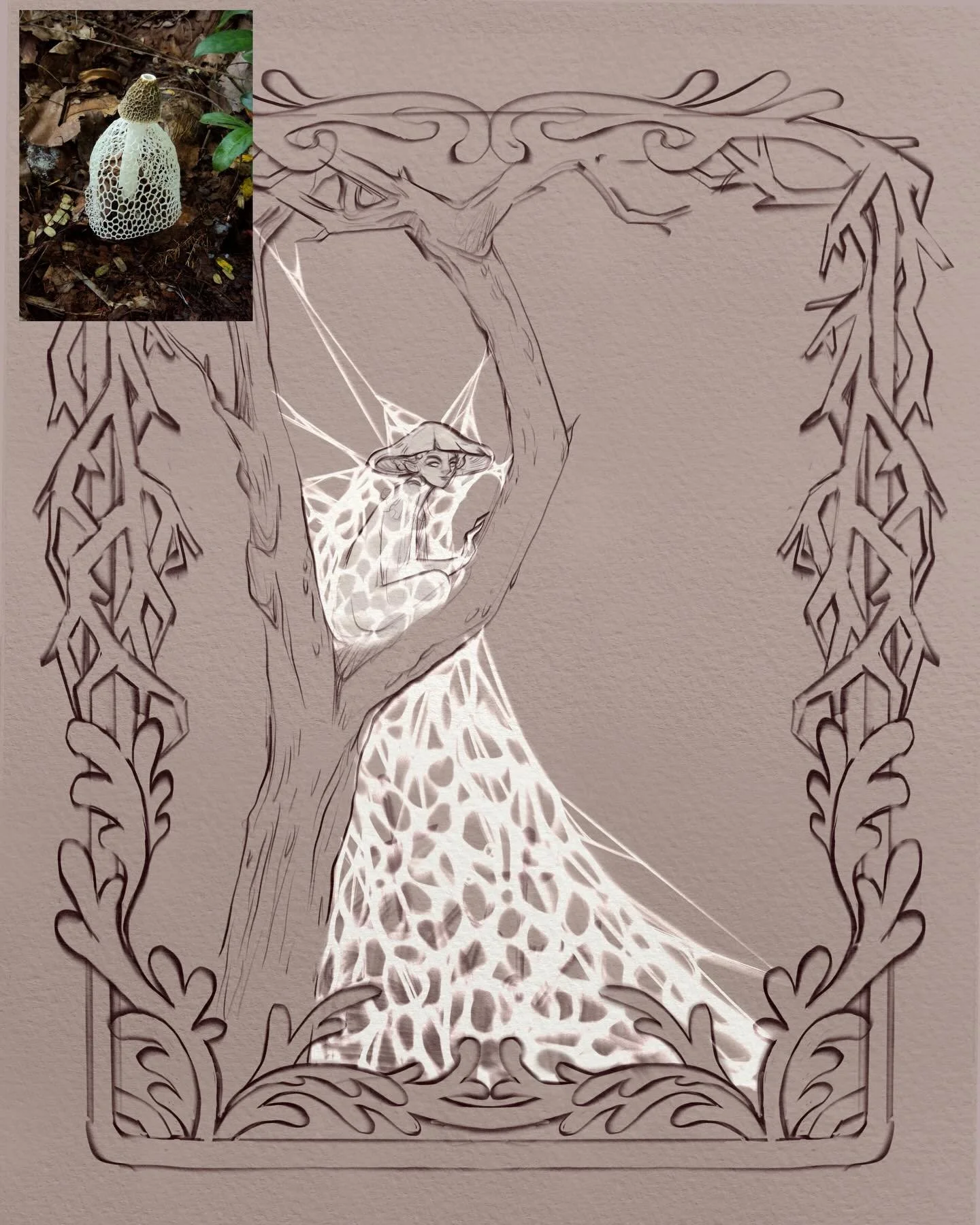 Veiled Lady inspired sketch for #funguary A little creepy again. I love a good dark fairytale 🤓