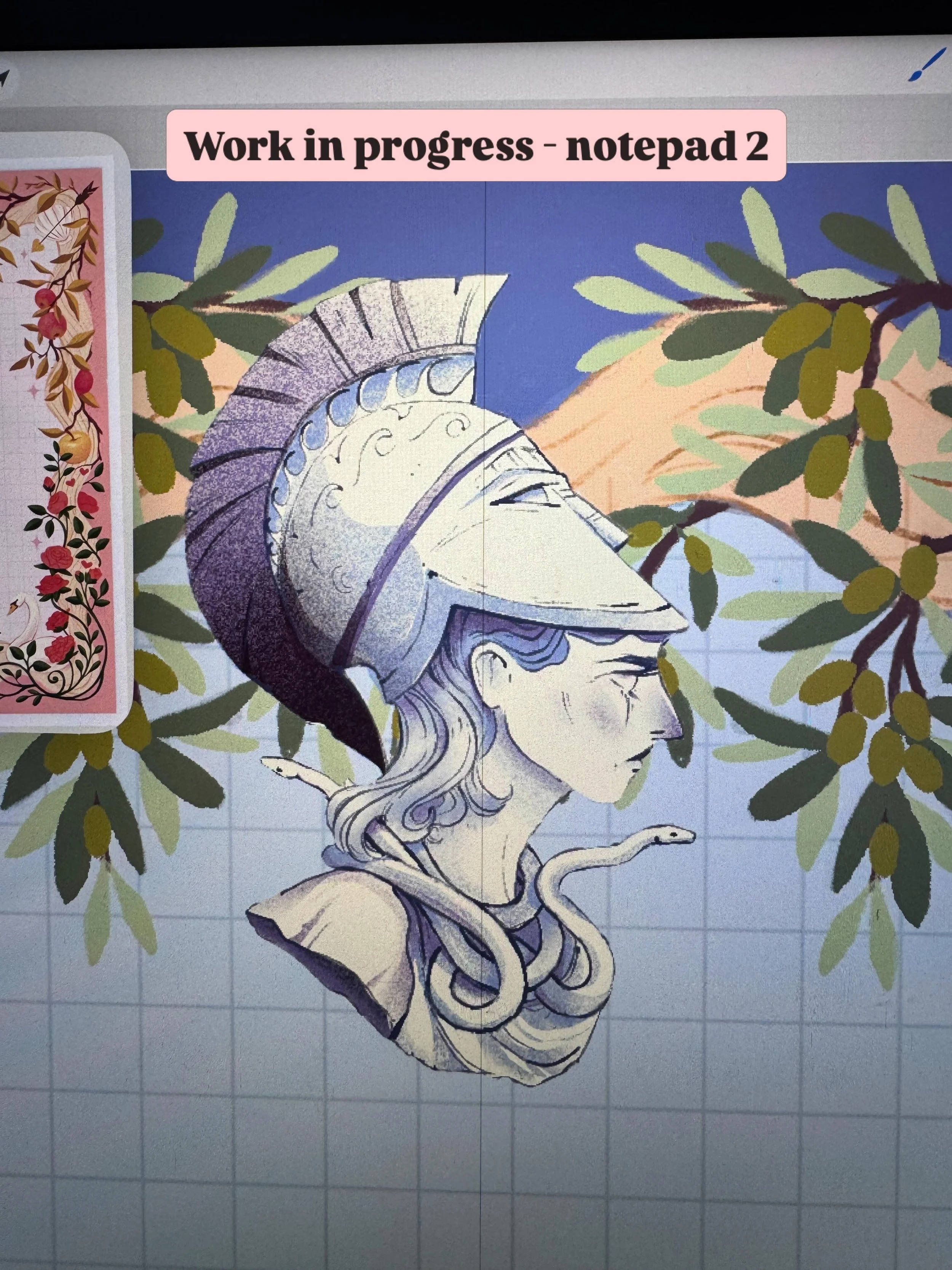 Thought I would share some Athena inspired notepad work-in-progress shots and a few more photos of my Aphrodite notepad DIY experiments. I KNOW I don&rsquo;t have time to make all my own notepads. Do I have to frequently remind myself of this and fig