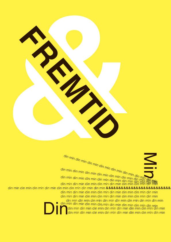 Swisstyle plakat lavet i illustrator og InDesign