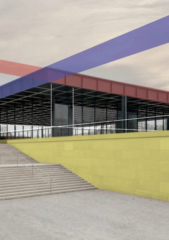 Bauhaus inspireret plakat lavet i InDesign