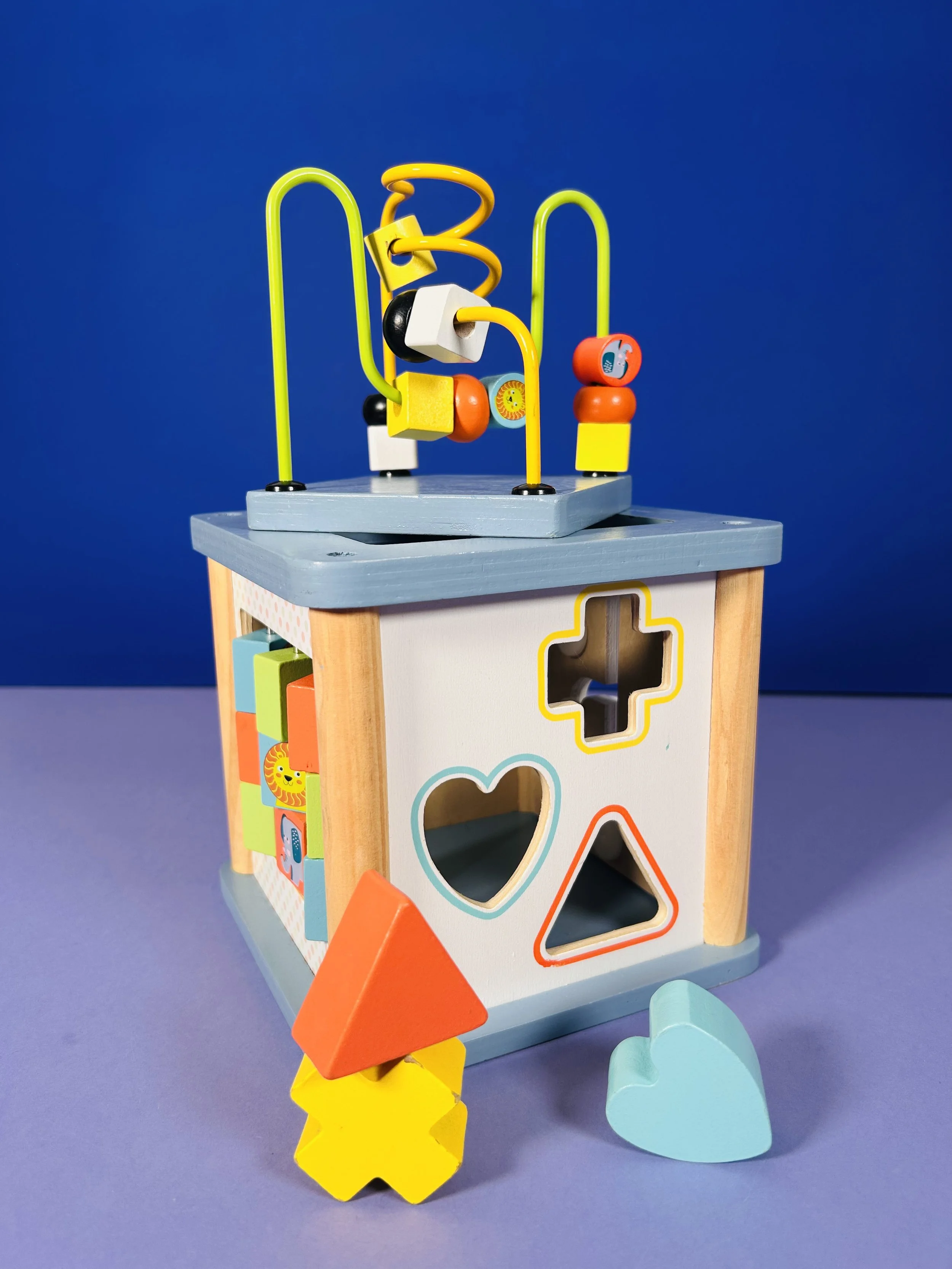 Mini cube activité 5 en 1	 -  Wood'n play