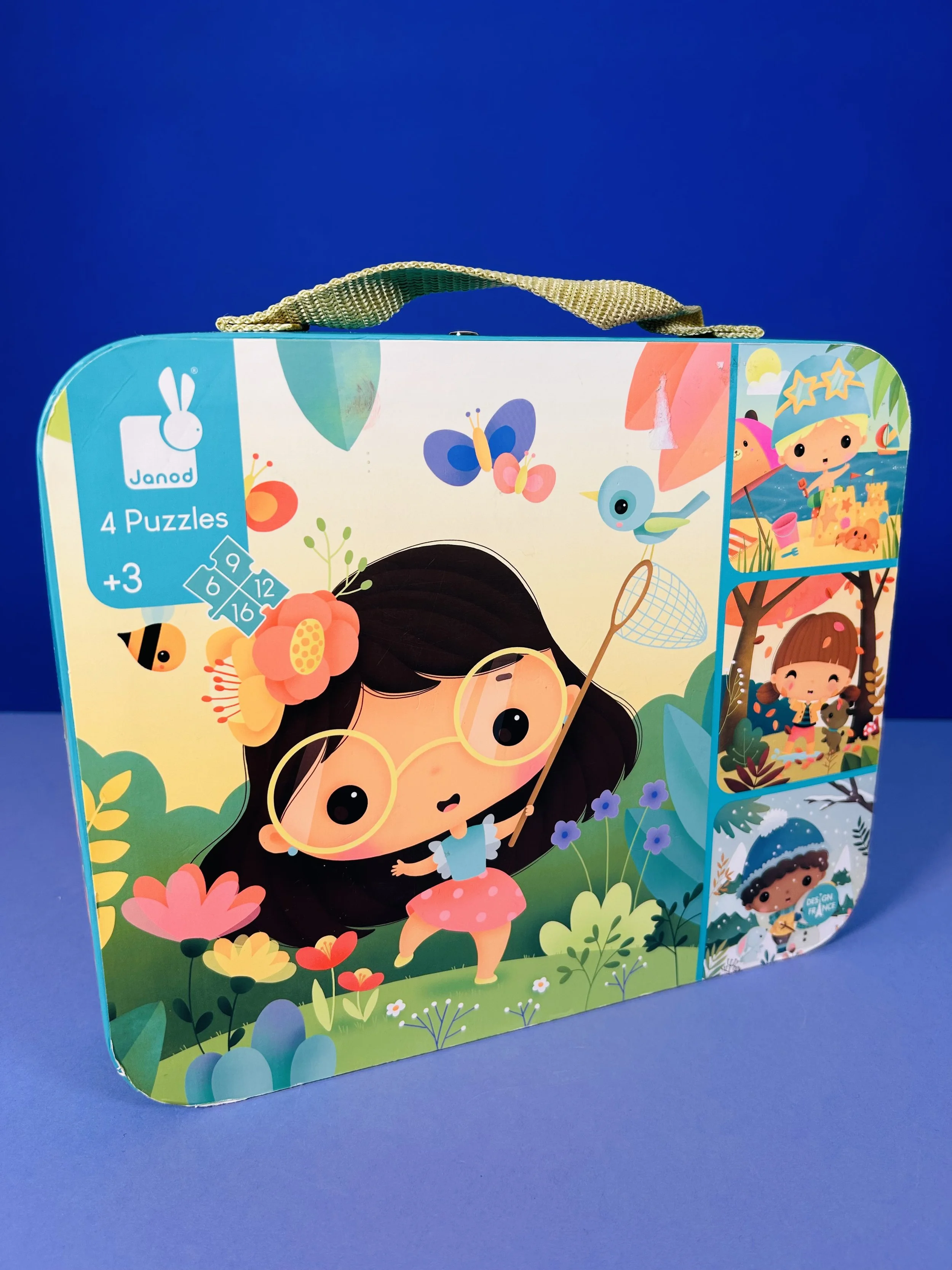 Valissette de 4 puzzles - Les saisons - Janod