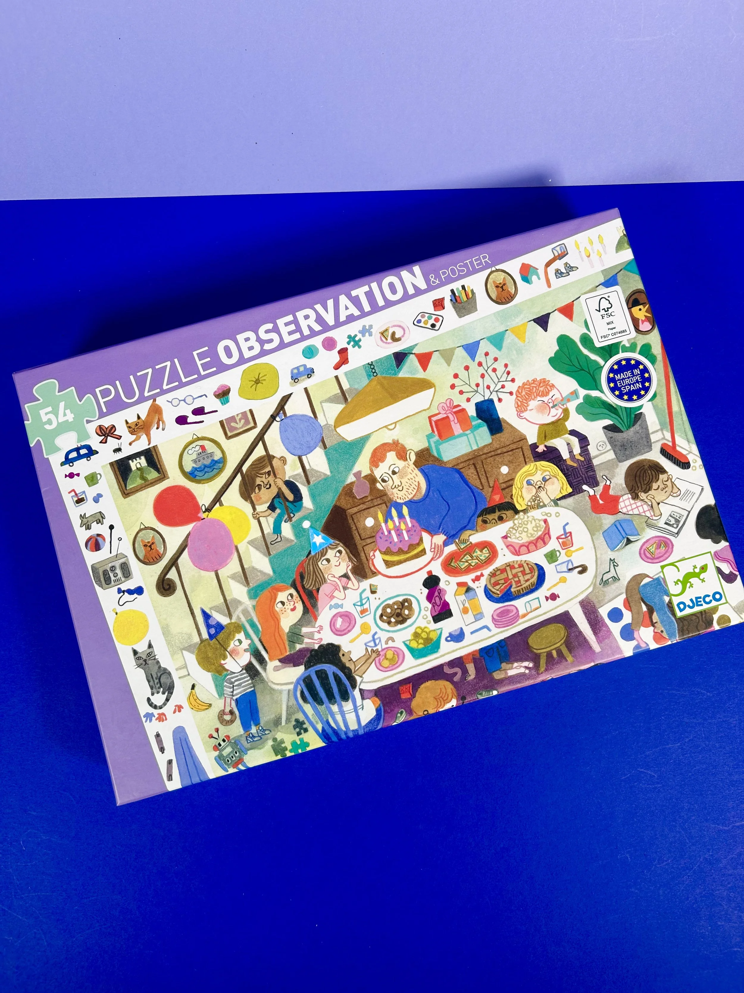 Puzzle d'observation - la fête d'anniversaire