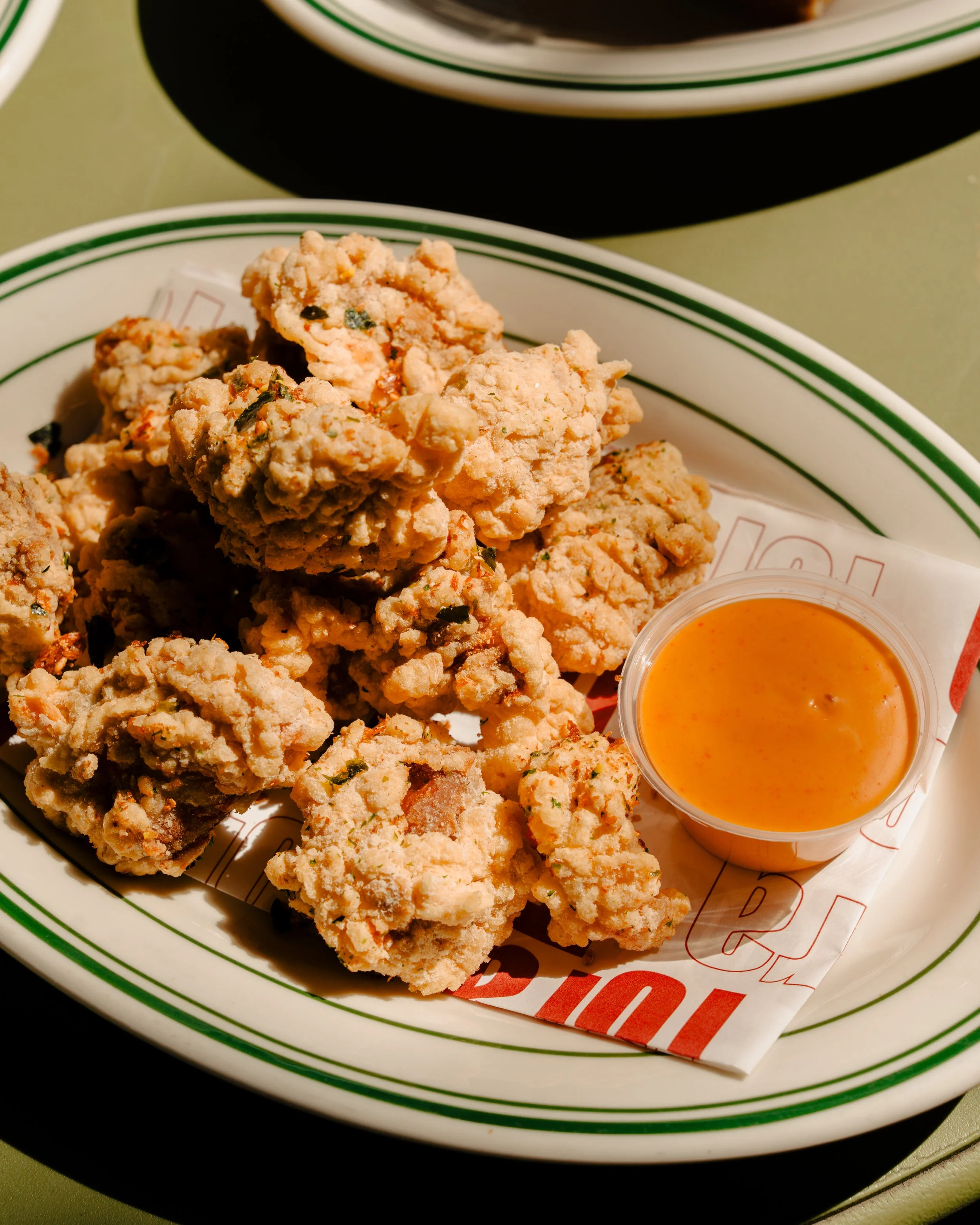 Kaarage fried chicken with spicy mayo served at Tora Tora in Richmond, Melbourne