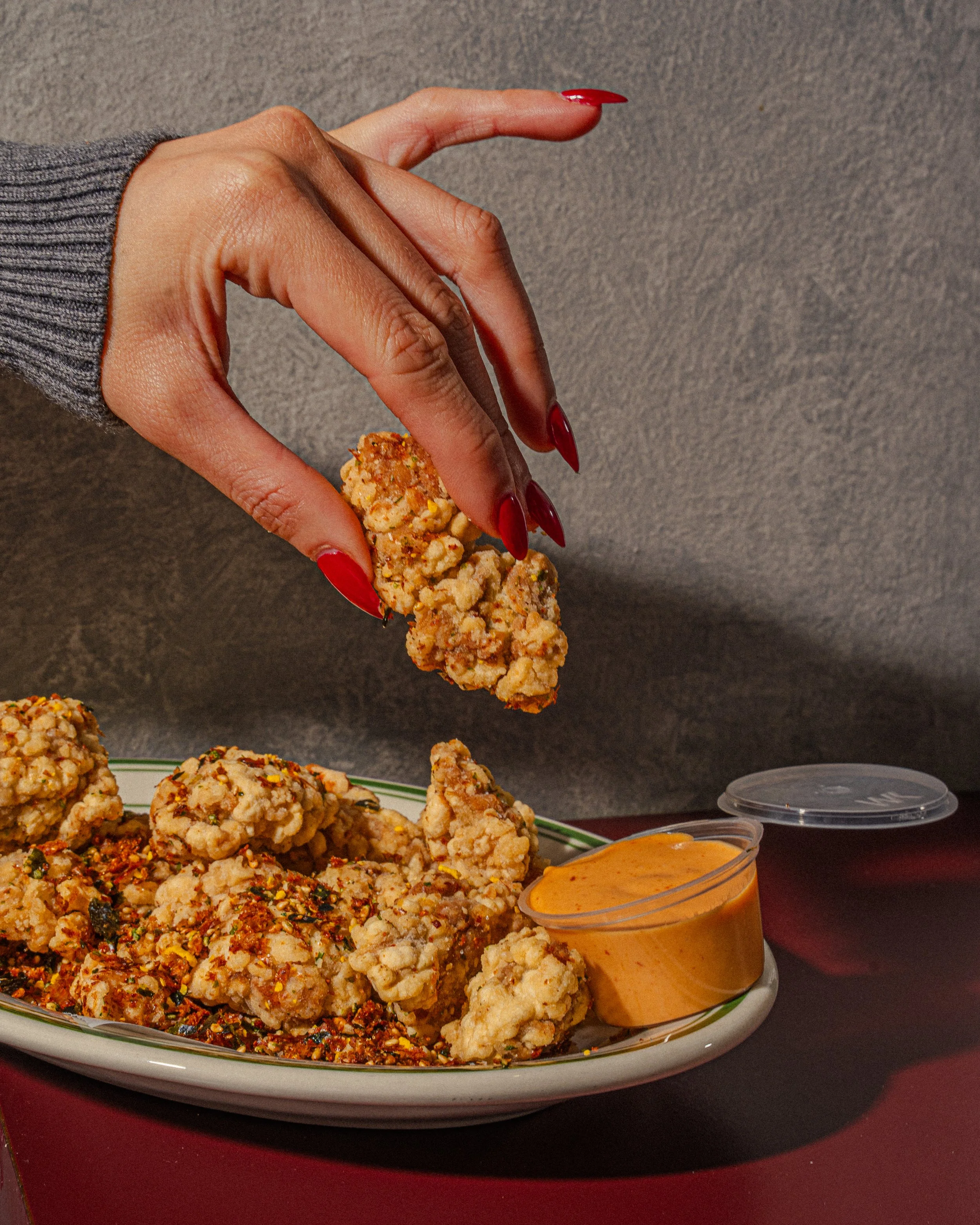 Kaaraga fried chicken with spicy mayo at Tora Tora