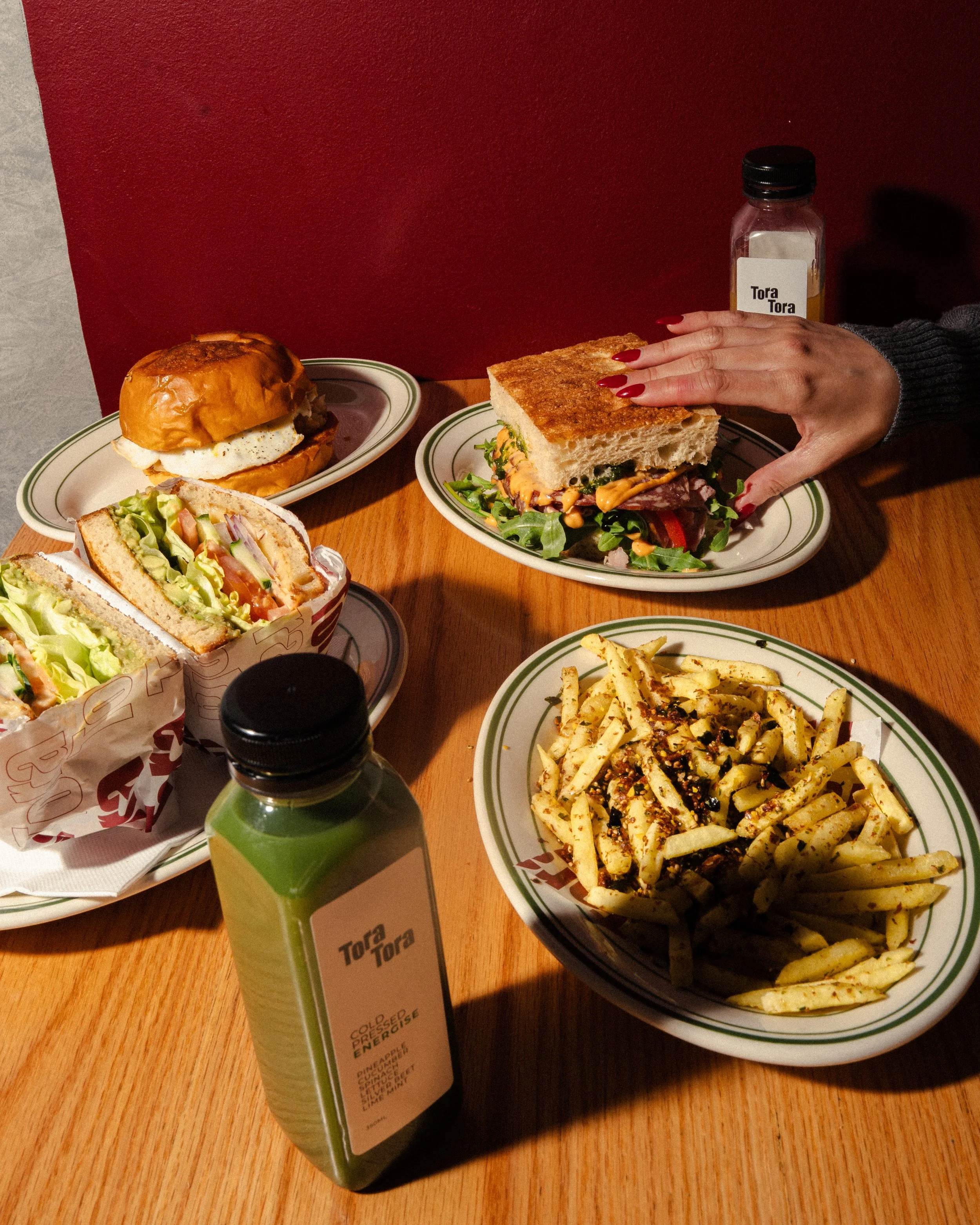 Sandwiches, coffee, and breakfast at Tora Tora Richmond