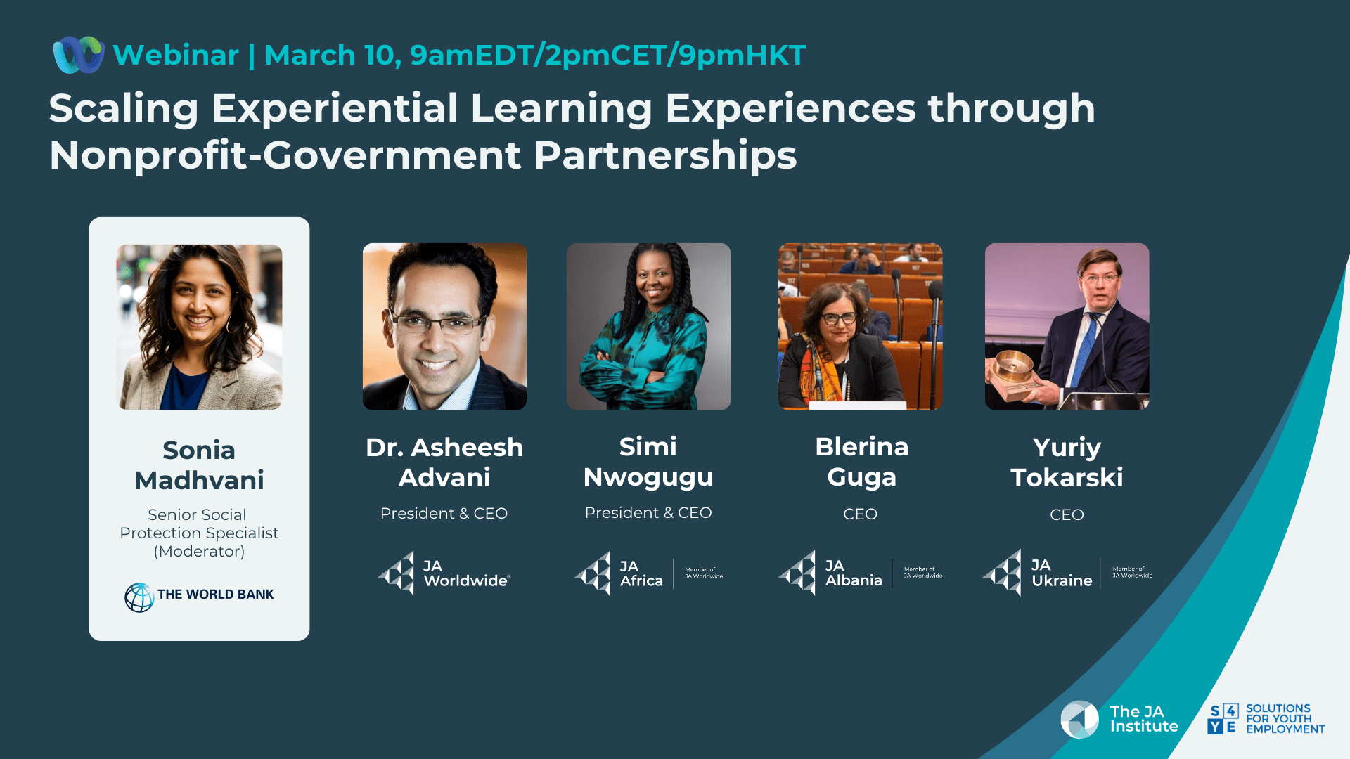 World Bank and JA Leaders to Hold Panel About Nonprofit–Government Partnerships