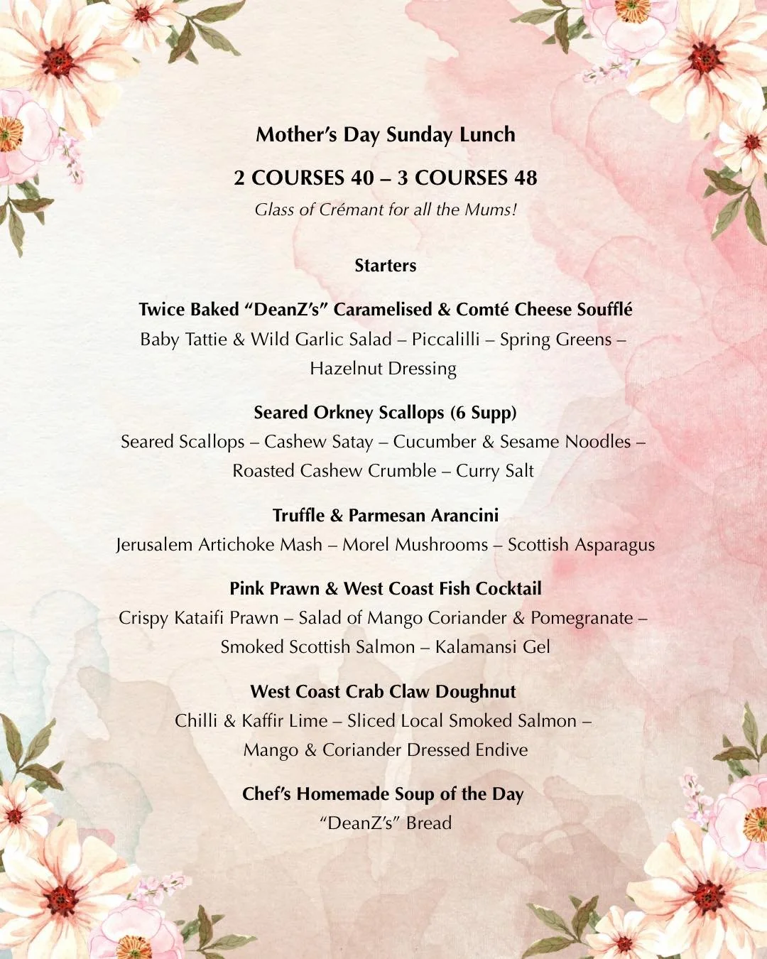 Treat Mum to a special meal this Mother&rsquo;s Day! 

Celebrate the special lady in your life who does it all - all mums receive a complimentary glass of Cremant from us 🥂