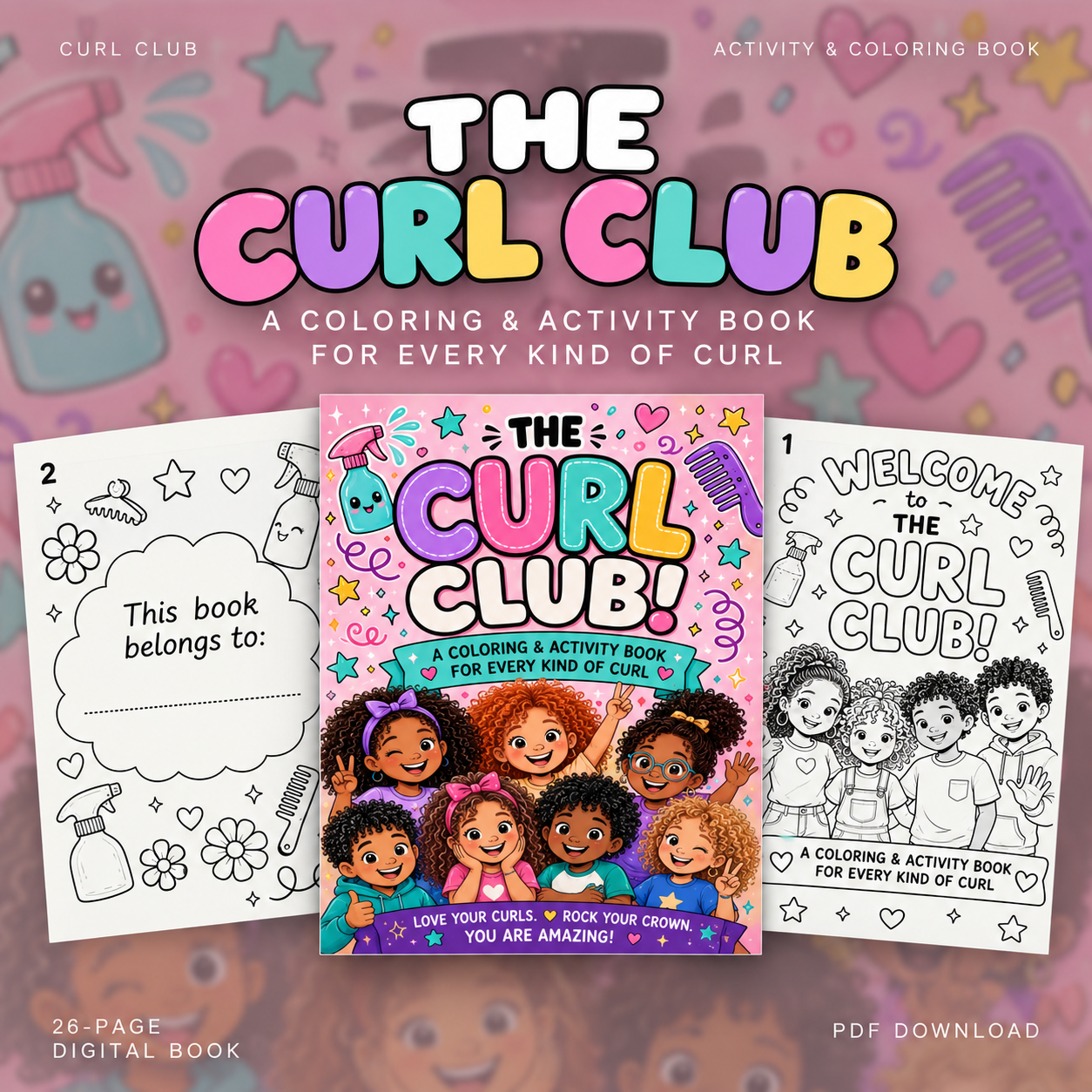 PDF - The Curl Club Coloring & Activity Book