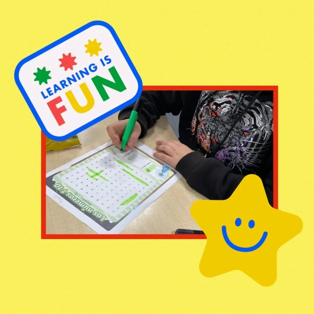 Our learners had so much fun mastering Spanish numbers this week! 🇪🇸💫
Through songs, games, and smiles, they&rsquo;re building confidence and a love for languages ❤️🧮
#SpanishLessons #BilingualEducation #FunLearning #TuitionLife #education #learn