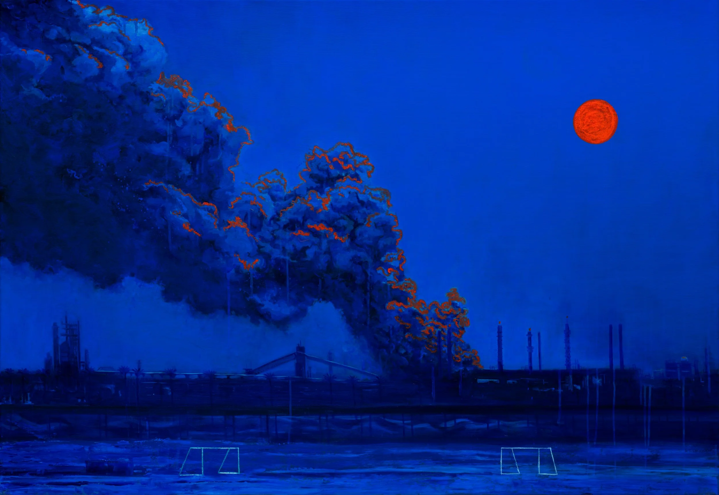 The game, oil on canvas, 90 x 130 cm, 2026