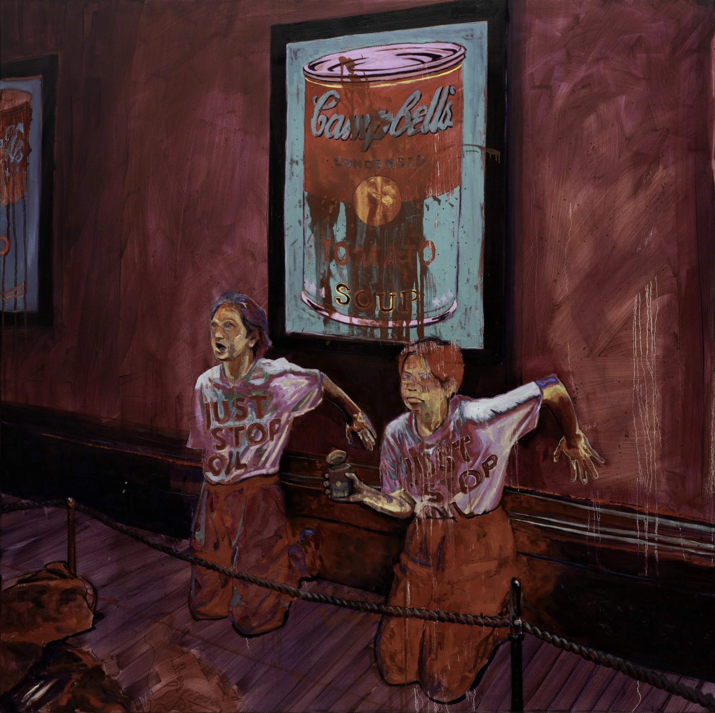 Soup, oil on canvas, 130 x 130 cm, 2026