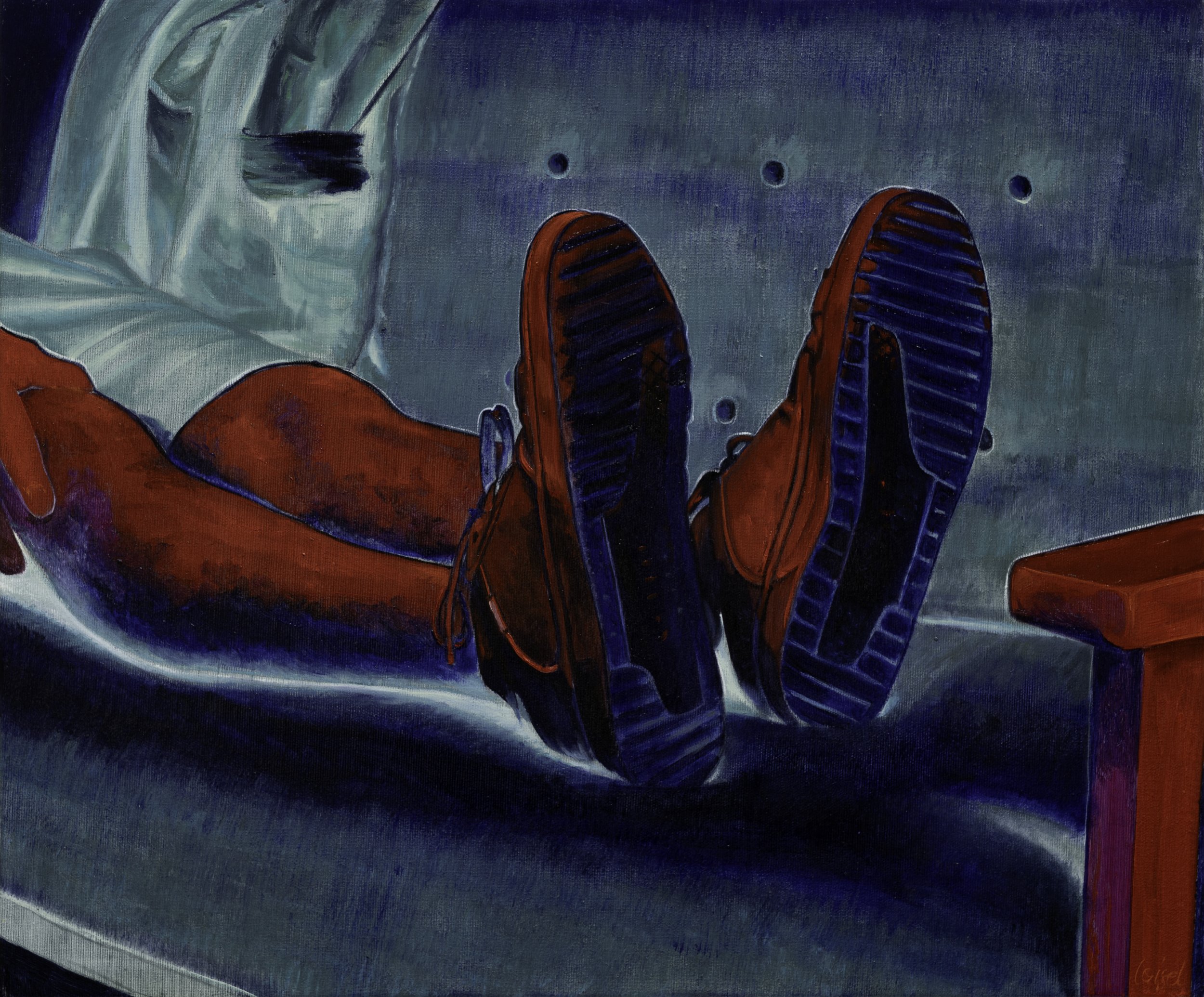 La scéance, oil on canvas, 50 x 60 cm, 2025