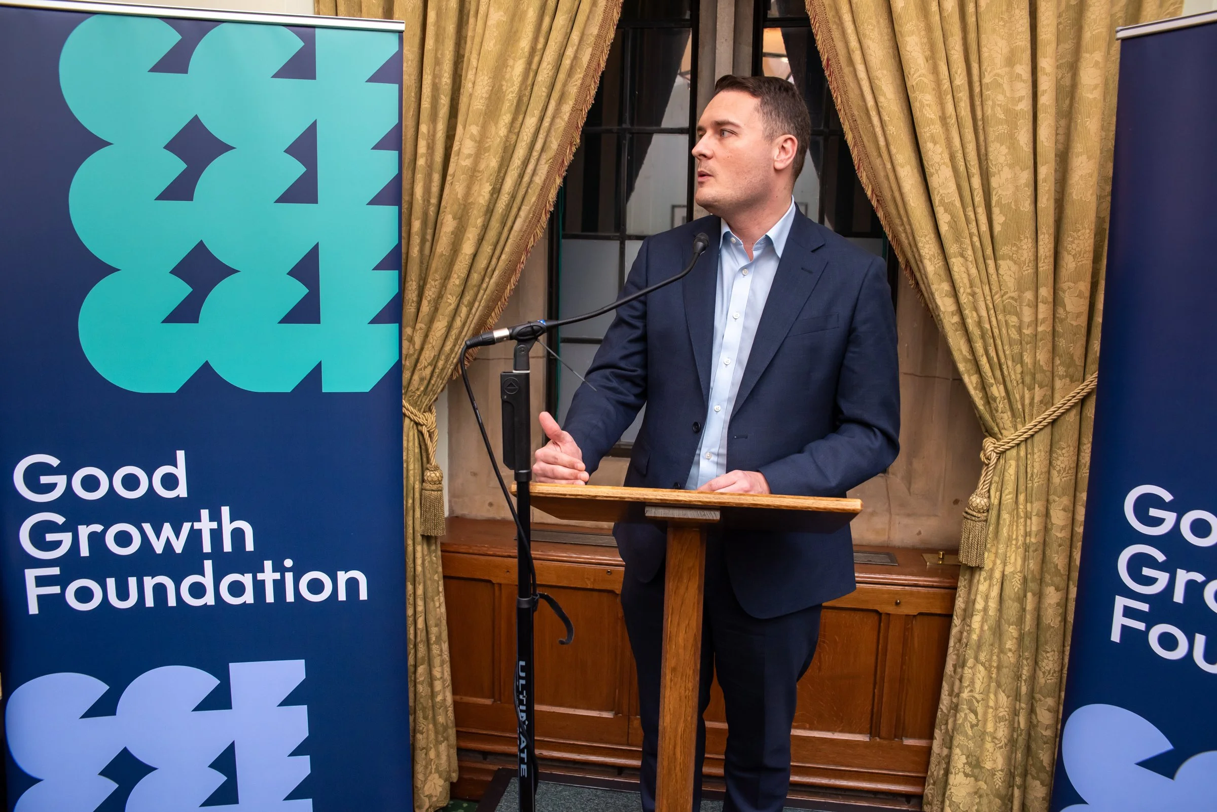 Secretary of State Wes Streeting speaking at GGF's launch in Parliament