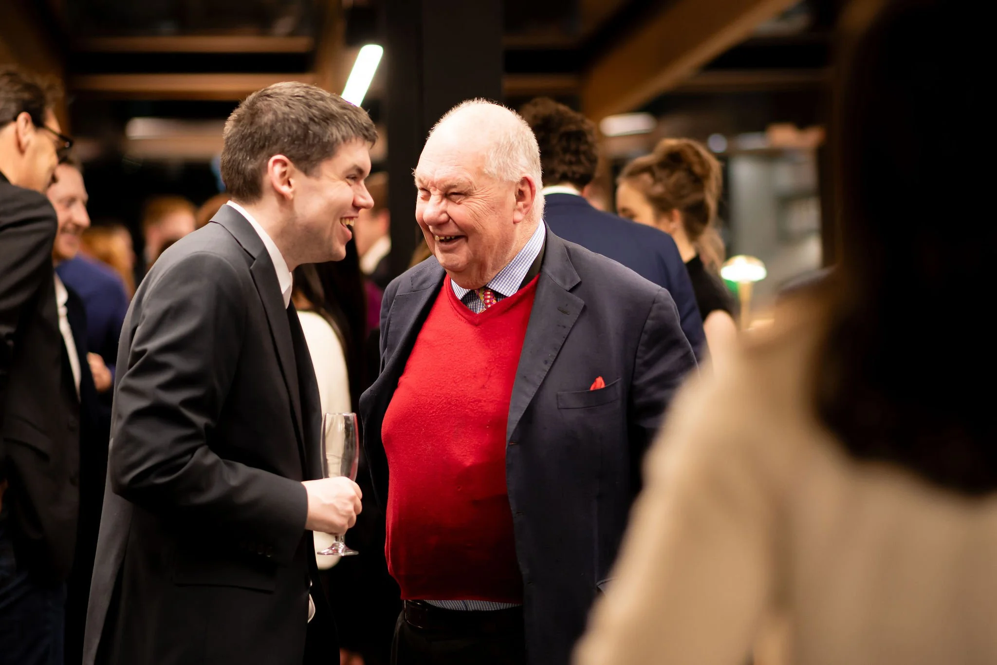 Lord Liddle at the GGF x Labour Growth Group Christmas Party